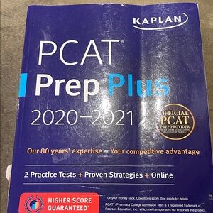 Kaplan PCAT Prep Plus 2020-2021 Guide - Blue and White